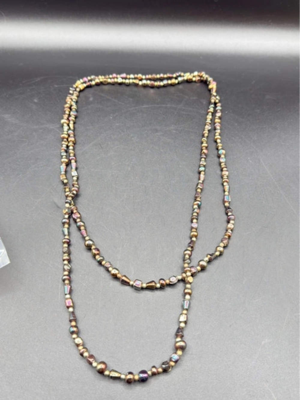 Iridescent Multicolor Pearl Bead Necklace - Women Jewelry